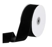 PATIKIL Velvet Ribbon 1-1/2 Inch 10 Yard, 1 Roll Polyester Single Face Spool for Gift Wrapping Wedding Flower Bouquet Bow Handmade Craft Decorations, Black