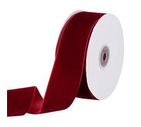 PATIKIL Velvet Ribbon 1-1/2 Inch 10 Yard, 1 Roll Polyester Single Face Spool for Gift Wrapping Wedding Flower Bouquet Bow Handmade Craft Decorations, Burgundy