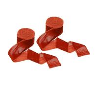 PATIKIL Velvet Ribbon 1.8 Inch x 3 Yard, 2 Roll Crinkled Handmade Frayed Edge Vintage Ribbons for Gift Wrapping Christmas Tree Ornament Wedding Wreath Craft Home Decor, Rust Red