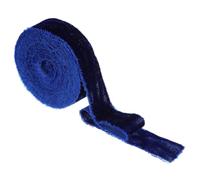 PATIKIL Velvet Ribbon, 1 Inch x 6 Yard Wide Handmade Frayed Raw Edge Thick Fringe Ribbon Wide Fringe Fabric Ribbons for Gift Wrapping Wedding Bouquet Christmas Decor, Dark Blue