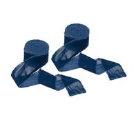 PATIKIL Velvet Ribbon 2 Inch x 3 Yard, 2 Roll Crinkled Handmade Frayed Edge Vintage Ribbons for Gift Wrapping Christmas Tree Ornament Wedding Wreath Craft Home Decor, Blue