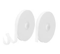 PATIKIL Velvet Ribbon 3/8 Inch 10 Yard, 2 Rolls Polyester Single Face Spool for Gift Wrapping Wedding Flower Bouquet Bow Handmade Craft Decorations, White