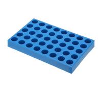 PATIKIL Vial Rack for 10ml Autosampler Vials, Vial Tray Holder 40-Well Stackable Test Tube Rack Vial Holder for Microcentrifuge Tubes, Blue
