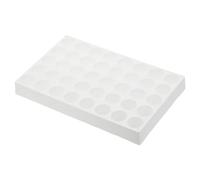 PATIKIL Vial Rack for 20ml Autosampler Vials, Vial Tray Holder 40-Well Stackable Test Tube Rack Vial Holder for Microcentrifuge Tubes, White
