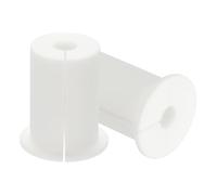PATIKIL Wall Grommets for Cables 1", 2 Pcs Cable Routing Kit Silicone Hole Grommet Feed Through Bushing for Ethernet Accessories with 0.33" (8.5mm) Hole, White