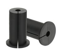 PATIKIL Wall Grommets for Cables 1", 2 Pcs Cable Routing Kit Silicone Hole Grommet Feed Through Bushing for Ethernet Accessories with 0.31" (8mm) Hole, Black