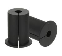 PATIKIL Wall Grommets for Cables 1", 2 Pcs Cable Routing Kit Silicone Hole Grommet Feed Through Bushing for Ethernet Accessories with 0.33" (8.5mm) Hole, Black