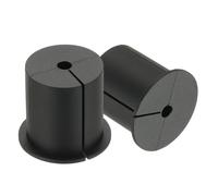 PATIKIL Wall Grommets for Cables 1-3/8", 2 Pcs Cable Routing Kit Silicone Hole Grommet Feed Through Bushing for Ethernet Accessories with 0.26" (6.5mm) Hole, Black