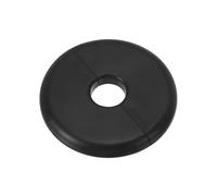 PATIKIL Wall Split Flange 0.65" (16.5mm),ABS Round Self-Adhesive Escutcheon Plate Buckles Water Pipe Cover for Kitchen Bathroom Arm Pipe Faucet Decoration, Black