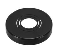 PATIKIL Wall Split Flange 0.8/1/1.3 Inch, 0.4" Thicken Cuttable ABS Round Escutcheon Plate Cover Buckle for Water Pipe Faucet Decoration, Black