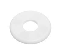 PATIKIL Wall Split Flange 1.36" (34.5mm),ABS Round Self-Adhesive Escutcheon Plate Buckles Water Pipe Cover for Kitchen Bathroom Arm Pipe Faucet Decoration, White