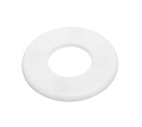 PATIKIL Wall Split Flange 2.01" (51mm),ABS Round Self-Adhesive Escutcheon Plate Buckles Water Pipe Cover for Kitchen Bathroom Arm Pipe Faucet Decoration, White