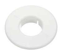 PATIKIL Wall Split Flange 2.1" (53mm), Round Detachable Escutcheon Plate Buckles Water Pipe Cover for Kitchen Bathroom Air Conditioner Arm Pipe Faucet Decoration, White