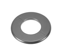 PATIKIL Wall Split Flange 2.52" (64mm),ABS Round Self-Adhesive Escutcheon Plate Buckles Water Pipe Cover for Kitchen Bathroom Arm Pipe Faucet Decoration, Gray