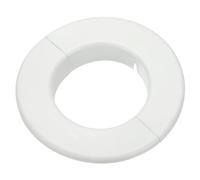 PATIKIL Wall Split Flange 3.7" (95mm), Round Detachable Escutcheon Plate Buckles Water Pipe Cover for Kitchen Bathroom Air Conditioner Arm Pipe Faucet Decoration, White