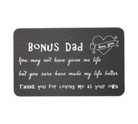 PATIKIL Wallet Card Love Note, Engraved Wallet Inserts Metal Card for Him Men Husband Birthday Christmas Anniversary, Black