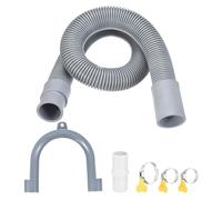 PATIKIL Washing Machine Drain Hose, 0.5m Universal Flexible Reducing Dishwasher Drain Washer Hose Extension Adapter Kit with U-Bend Holder and Clamps for Washer Dehumidifier Bathtub
