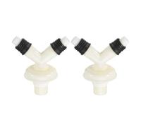 PATIKIL Washing Machine Floor Drain Connector, 2 Set Universal Plastic Leak-Proof Y-Shaped Tee Joint Adapter Washer Hose Adapter Splitter with Drain Hose Seal for Washing Machine Dryer
