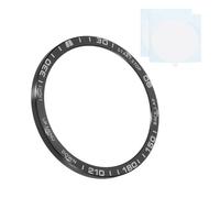PATIKIL Watch Bezel 47mm, Stainless Steel Watch Bezel Ring Adhesive Anti Scratch Bumper Cover Wristwatch Loop Frame Protective Case for Garmin for Fenix 8X Solar, Black/White