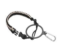 PATIKIL Water Bottle Holder, Paracord Handle Carrying Lanyard Strap Carrier with Ring for 12oz to 64oz Wide Mouth Bottles, White Camo, Black