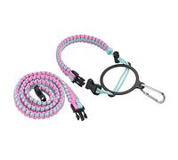PATIKIL Water Bottle Holder, Paracord Handle Carrying Lanyard Strap Carrier with Ring for 12oz to 64oz Wide Mouth Bottles, Light Blue, Pink