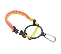 PATIKIL Water Bottle Holder, Paracord Handle Carrying Lanyard Strap Carrier with Ring for 12oz to 64oz Wide Mouth Bottles, Pink, Yellow