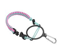 PATIKIL Water Bottle Holder, Paracord Handle Carrying Lanyard Strap Carrier with Ring for 12oz to 64oz Wide Mouth Bottles, Pink, Blue