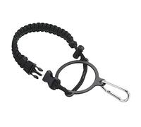 PATIKIL Water Bottle Holder, Paracord Handle Carrying Lanyard Strap Carrier with Ring for 12oz to 64oz Wide Mouth Bottles, Black