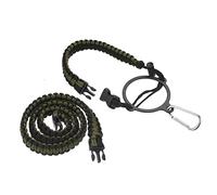 PATIKIL Water Bottle Holder, Paracord Handle Lanyard Strap Carrier with Ring for 12oz to 64oz Wide Mouth Bottles, Green, Black