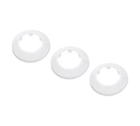 PATIKIL Water Pipe Cover Decoration Fit 1.97"/50mm, 3Pcs Flange Water Pipe PP Plastic Escutcheon Plate Collar Drain Line Cover Radiator for Wall Pipe Tube Decor, White