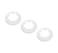 PATIKIL Water Pipe Cover Decoration Fit 2.48"/63mm, 3Pcs Flange Water Pipe PP Plastic Escutcheon Plate Collar Drain Line Cover Radiator for Wall Pipe Tube Decor, White