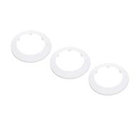 PATIKIL Water Pipe Cover Decoration Fit 3.54"/90mm, 3Pcs Flange Water Pipe PP Plastic Escutcheon Plate Collar Drain Line Cover Radiator for Wall Pipe Tube Decor, White