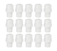 PATIKIL Water Purifier Straight Connector 1/4" NPT Female x 1/4" OD Tube, 15 Pcs Quick Push to Connect Tube Fittings for RO/DI Reverse Osmosis Water Filter Purifier Plumbing System, White