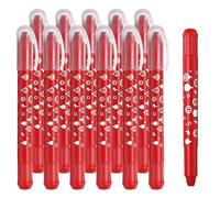 PATIKIL Watercolor Gel Crayon, 12Pcs Washable Twist Crayons for Coloring, Drawing, Painting, Red