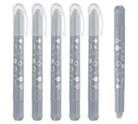 PATIKIL Watercolor Gel Crayon, 6Pcs Washable Twist Crayons for Coloring, Drawing, Painting, Gray