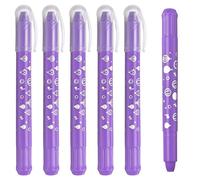 PATIKIL Watercolor Gel Crayon, 6Pcs Washable Twist Crayons for Coloring, Drawing, Painting, Light Purple