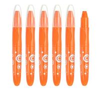 PATIKIL Watercolor Gel Crayon, 6Pcs Washable Twist Crayons for Coloring, Drawing, Painting, Orange Red (5.2x0.59)