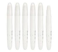 PATIKIL Watercolor Gel Crayon, 6Pcs Washable Twist Crayons for Coloring, Drawing, Painting, White (5.2x0.59)