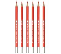 PATIKIL Watercolor Pencil, 6Pcs Water Soluble Pencils for Blending, Coloring, Sketch Drawing, Painting, Orange Red