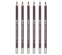 PATIKIL Watercolor Pencil, 6Pcs Water Soluble Pencils for Blending, Coloring, Sketch Drawing, Painting, Purple Red