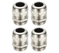 PATIKIL Waterproof Electrical Cable Glands, NPT1/2 4 Pcs 1/4"-15/32" Nickel-Plated Brass Cord Grip Electric Wire Connector Wire Protector for Outdoor Cable Box Enclosure Junction Box