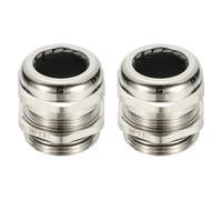 PATIKIL Waterproof Electrical Cable Glands, NPT1 2 Pcs 5/7" to 1" Nickel-Plated Brass Cord Grip Electric Wire Connector Wire Protector for Outdoor Cable Box Enclosure Junction Box