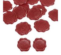 PATIKIL Wax Seal Stickers, 12 Pcs Embossed Self Adhesive for You Sticker for Envelope Letter Wedding Invitation Card Birthday Party Gift Wrap, Dark Red