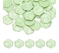 PATIKIL Wax Seal Stickers, 25 Pcs Envelope Seal Stickers, Self-Adhesive Wax Stamp Wedding Invitation Accessories for Wedding Party Birthday Gift Wrapping Anniversary, Light Green