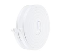 PATIKIL Weather Stripping Door Seal Strip, 2 Rolls 3/5 Inch x 1/2 Inch x 10 Ft Self Adhesive Soundproof High Density Foam Tape Insulation for Door Window Air Conditioning, White