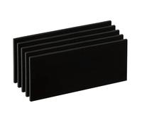 PATIKIL Welding Len Shade 6 Glass 4.25"x 2", 5 Pack Hardened Glass Black Darkening Filter Plates Covers Replacement for Weld Helmet Hood