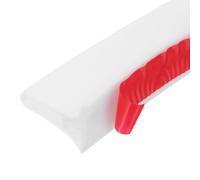 PATIKIL Wet Room Floor Barrier 5cm x 1 Meter, Self Adhesive Shower Threshold Water Barrier Bath Seal Trim Strip for Bathroom Kitchen, White