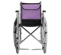 PATIKIL Wheelchair Side Bag, 15.4"x11.4" Wheelchair Caddy Storage Pouch with Cup Holder Armrest Accessory Large Capacity for Walkers Daily Use, Purple