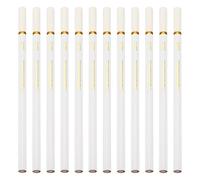 PATIKIL White Pencils, 12PCS White Charcoal Pencils Drawing Pencils Sketching Pencils Art Charcoal Soft Wood for Drawing Sketching Artists