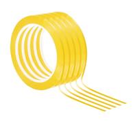 PATIKIL Whiteboard Tape 2mm X 66m, 5 Pack Thin Dry Erase Tape for Graphic Chart Marking DIY Art, Dark Yellow